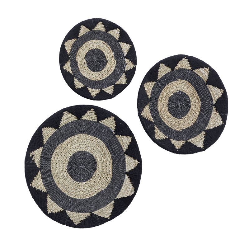 Set of 3 Cotton Plate Handmade Woven Wall Decors - Olivia & May, 2 of 8
