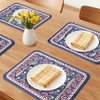 REGALWOVEN Placemats Set of 6 Leather Placemats for Kitchen Dining Table Decor  Heat Resistant - 2 of 4