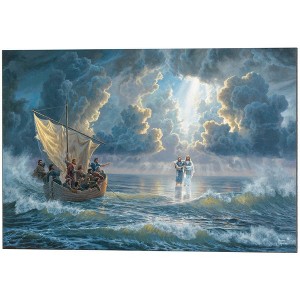 Dicksons Jesus Walking On Water 30 x 20 MDF Wall Art Sign Plaque - 1 of 3