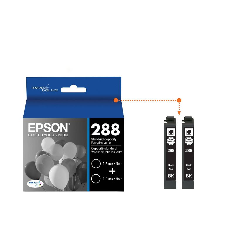 Epson 288 Single, 2pk, 3pk & 4pk Ink Cartridges - Black, Multicolor, 3 of 9