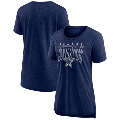 Nfl Dallas Cowboys Women's Heather Short Sleeve Scoop Neck Triblend  Championship Caliber T-shirt : Target