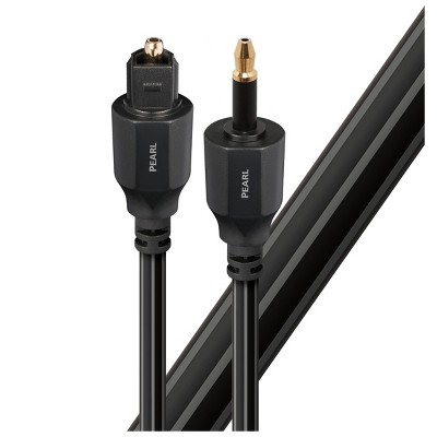 AudioQuest Pearl Toslink Fiber Optic Full Size to 3.5mm Digital Audio Cable - 2.46 ft. (.75m)