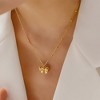 Necklace Women - HTUTWOO™ 18K Gold Butterfly Pendant and 15.7+2IN long chain, Chain Boho Beach Simple Handmade Jewelry, for Everyday Wear & occasions - 2 of 4