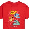 Men's - Pokémon - Stacked Logo Pikachu And Friends Short Sleeve Graphic T-Shirt - 2 of 4