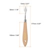 Unique Bargains Stainless Steel Flexible Pointy Wood Handle Painting Mixing Knife 4 Pcs - 2 of 4