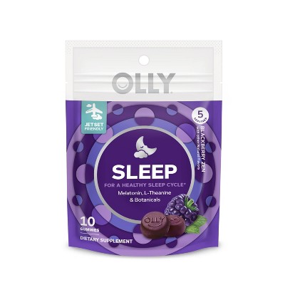 OLLY Restful Sleep Gummies - Blackberry - 10ct