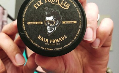 Fix Your Lid Hair Pomade for Men 3.75 oz Water Based Wax - Medium Hold Edge  Control - High Shine Non-greasy Styling Wax for All Hairstyles