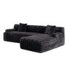 Maliang 110" Cloud Sectional Sofa, Upholstered Couch Free-combined Sofa for Living Room - 3 of 4