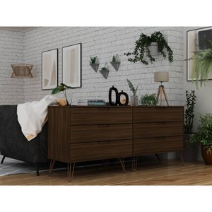 Rockefeller 6 Drawer Double Low Dresser - Manhattan Comfort - 1 of 4