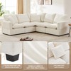 86" Modern Chenille 5-Seat Modular L-Shaped Sectional Sofa with 2 Pillows, 5-Piece Free Combination Couch Set - 2 of 4