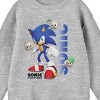 Sonic Frontiers Sonic Surrounded By Kocos Crew Neck Long Sleeve Athletic Heather Youth Shirt - 2 of 2