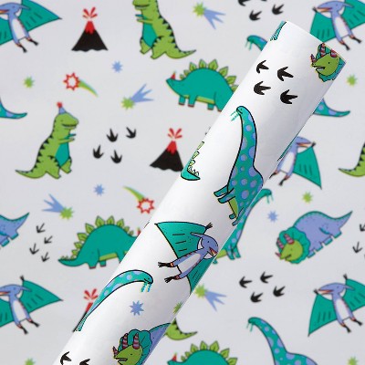 Dinosaurs Kids Birthday Roll Gift Wrap Spritz Target