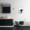 Stupell Industries Pug Bathroom Splash Black Framed Giclee Art - 2 of 4