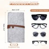 Unique Bargains Felt Soft Portable Storage Scratch-Resistant Eyeglasses Bag 3 Pcs - 2 of 4