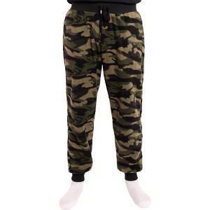 #followMe Men's Microfleece Buffalo Plaid Pajama Pants with Pockets: Comfortable Joggers - 1 of 3