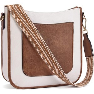 Crossbody Bags for Women Trendy Vegan Leather Hobo Handbags Fashion Shoulder Purse - 1 of 4