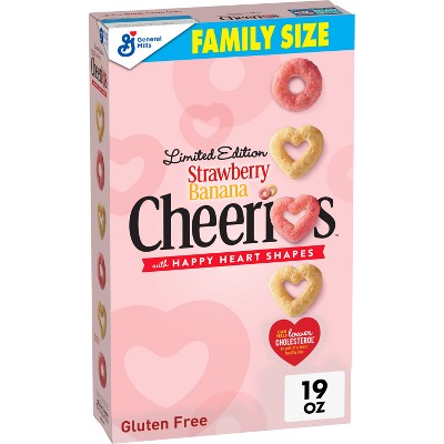 Cheerios Strawberry Banana Family Size Cereal - 19 Oz : Target