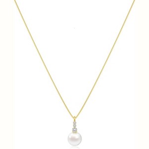 Minimalist Oval Necklace 14K Gold Plated Paperclip Chain Dainty Gift - 1 of 4