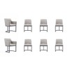 Set of 8 Serena Modern Leatherette Upholstered Dining Chair Set - Manhattan Comfort - 2 of 4