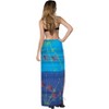 LA LEELA Women's Wrap Sarong Swimwear Cover up Wraps One Size Blue X925 - 3 of 4