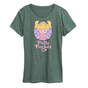 Women's - Polly Pocket - Doll Circle with Logo Short Sleeve Graphic T-Shirt - 1 of 4