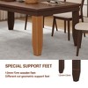 Farmhouse Dining Table for 6-8 People, 70.87 Inch Wooden Table, Rectangle Dining Room Table with Strong Legs for Apartment, Living Room, Restaurant - 2 of 4