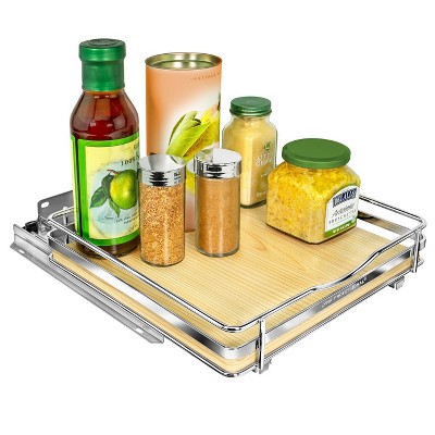 Lynk Professional Slide Out Double Spice Rack Upper Cabinet Organizer - 4  Wide : Target