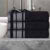 Cotton Medium Weight Bath Towel Set of 3 by Blue Nile Mills - image 2 of 4