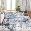 Machine Washable Area Rugs Lightweight Throw Soft Carpet Boho Botanical Floral Ultra-Thin Indoor Rug - 3 of 4