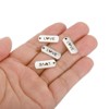 Unique Bargains Vintage Metal DIY Jewelry Making Mini Word Pendant 20 Pcs - 4 of 4
