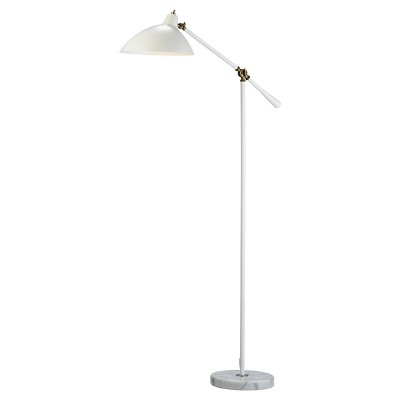 52" x 59.5" Peggy Floor Lamp White - Adesso