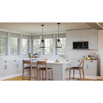 Paxton 15.5" Matte Black Glass Mini Pendant Light