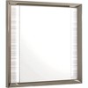 HomeStock White Mirror with LED Frame – Luxurious Modern Bedroom Accent with Chrome Detailing - 3 of 4