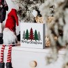 Funny Christmas Trees Wooden Box Sign Plaque Merry Christmas Wood Box Sign - 2 of 4