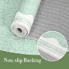 Acekool Washable Area Rug, Non Slip Soft Low Pile Carpet, Geometric Bordered Modern Accent for Living Room Bedroom Nursery, Lightweight - 4 of 4