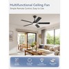 Arceso 52" Black Modern Ceiling Fan with Light and Remote Control, DC Motor, 6-Speed, Timer for Indoor - 2 of 4