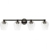 Livex Lighting Willow 4 - Light Vanity in  Black Chrome - 3 of 4