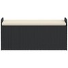 vidaXL Storage Bench with Cushion Black 45.3"x20.1"x20.5" Poly Rattan - 4 of 4