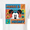 Women's - Disney - Music And Mickey Cropped Graphic T-Shirt - 2 of 4