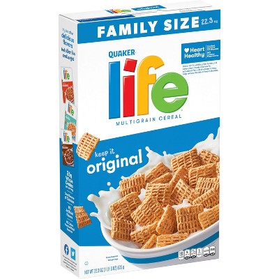 Quaker Life Original Family Size Cereal - 22.3oz : Target