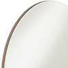 Possini Euro Design Loft Round Vanity Wall Mirror with Gold Shelf Modern Beveled Glass Brown Wood Frame 31 1/2" Wide for Bathroom - 3 of 4