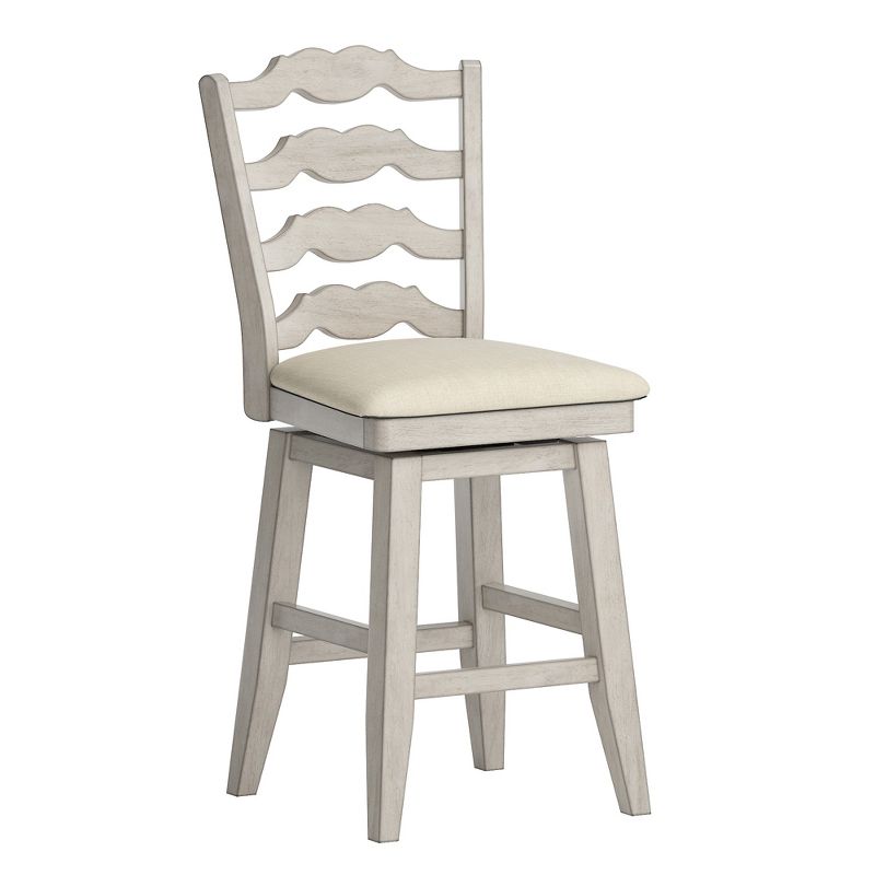 24" South Hill French Ladder Back Swivel Counter Height Chair - Inspire Q, 4 of 12