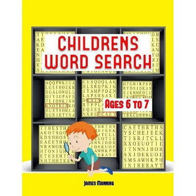 Childrens Word Search - Large Print by  James Manning (Paperback)