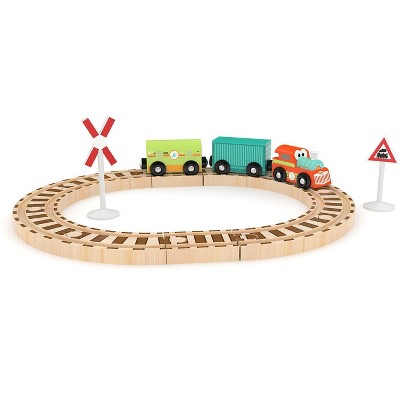 J'adore Loco Train and Rail Wooden Toy Playset