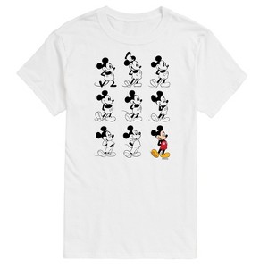 Men's - Disney - Evolution Mickey Mouse Short Sleeve Graphic T-Shirt - 1 of 4