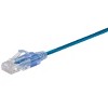 Monoprice Cat6A Ethernet Patch Cable - 14 Feet - Blue | Network Internet Cord - RJ45, 550Mhz, UTP, Pure Bare Copper Wire, 10G, 30AWG, 5-Pack - SlimRun - 2 of 4