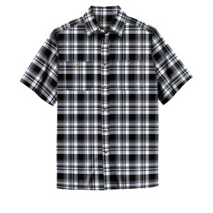 KingSize Short-Sleeve Plaid Sport Shirt - 1 of 4