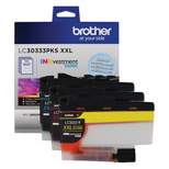 Brother LC30333PKS INKvestment Super High-Yield Ink  1500 Pg-Yield  Cyan/Magenta/Yellow 
