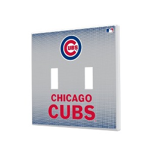 MLB National League Teams Linen Hidden-Screw Light Switch Plate for Double Toggle - 1 of 4