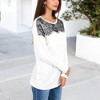 Anna-Kaci Women's Top with Lace Yoke Detail and Relaxed Fit - 3 of 4